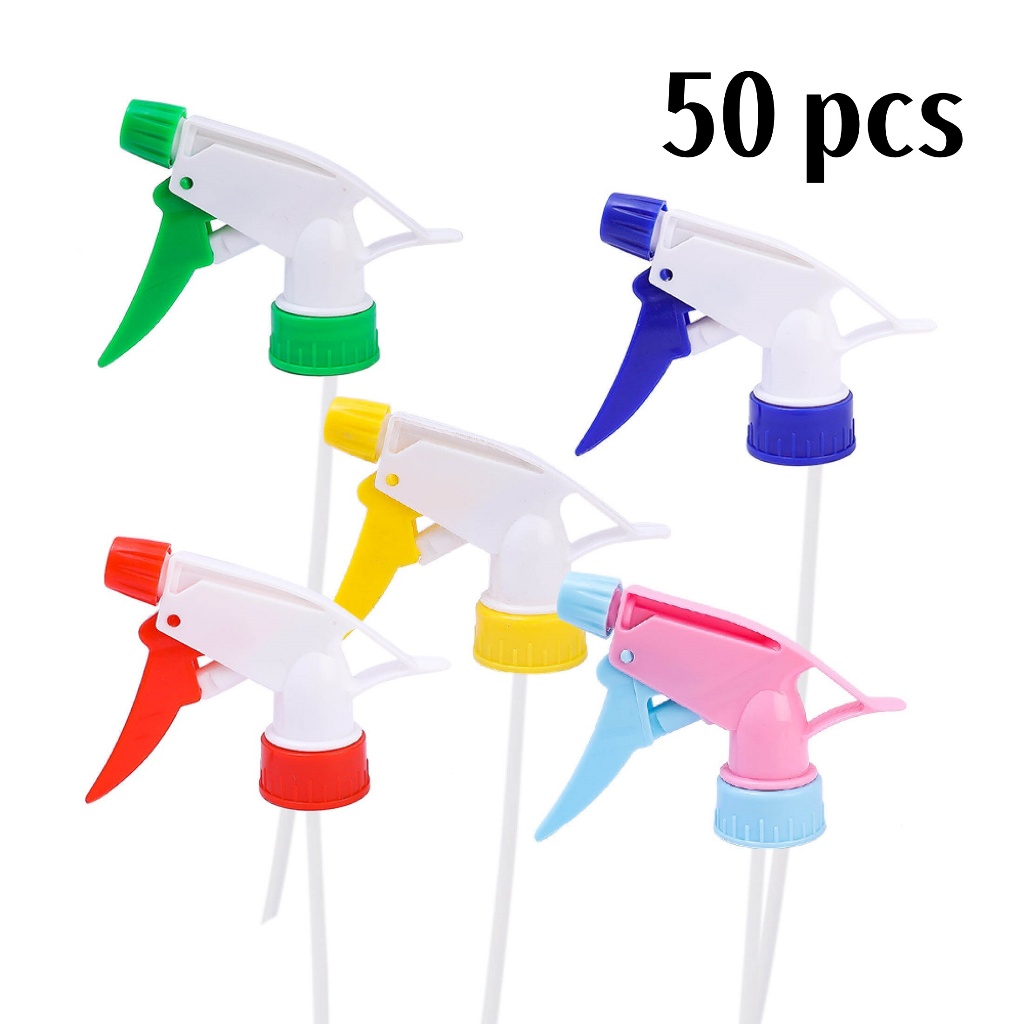 50 PCS หัวฉีดอเนกประสงค์สำหรับขวดเครื่องดื่มพืชสวนในบ้านหัวสปริงเกลอร์พลาสติกแบบแมนนวลนำกลับมาใช้ใหม่ได้