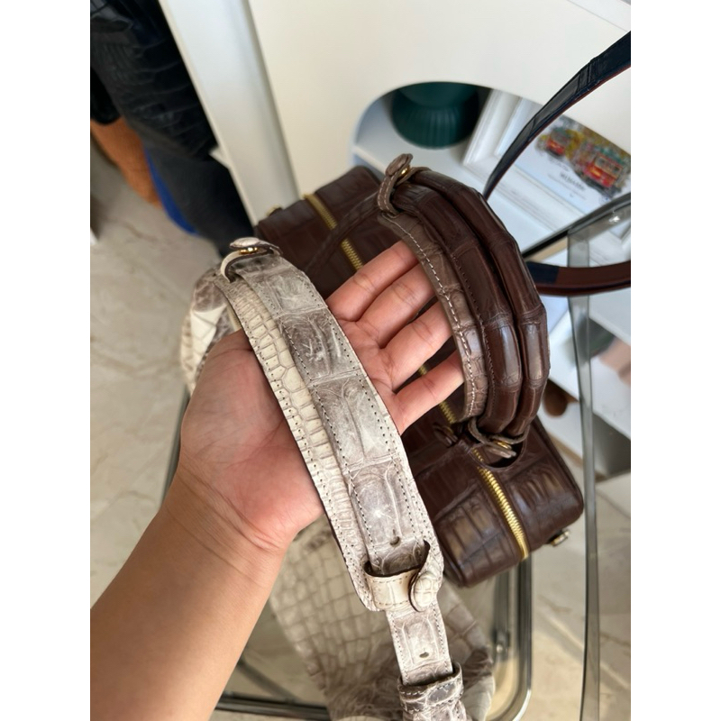 ⚡️พร้อมส่ง⚡️ RATCHA_กระเป๋าหนังจระเข้แท้ ที่รองบ่าหนังจระเข้แท้ Shoulder Pad