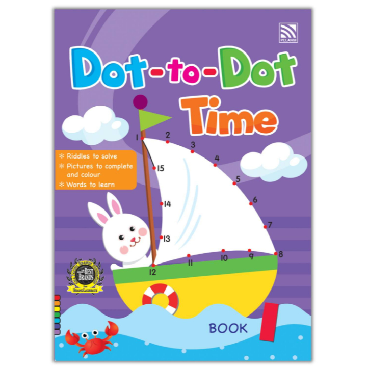 หนังสือเรียนเตรียมอนุบาล Dot-To-Dot Time Book 1