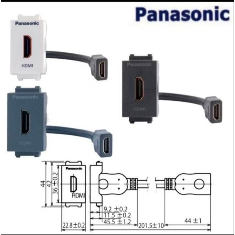 Panasonic เต้ารับ HDMI รุ่นอินิชีโอ WEGN 2021