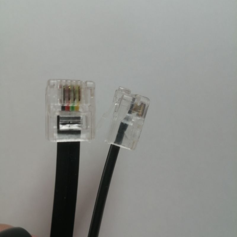 สายลิ้นชักเก็บเงิน​ 4P4C​ ความยาว​ 70​cm​ ปลายเล็กทั้งสองข้าง ราคา ถูกที่สุด ดีลบีเคเค แกลเลอรีภาพที่ 2