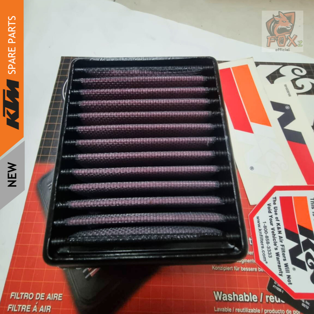 กรองอากาศ KTM DUKE RC 200/250/390 กรองอากาศแต่ง K&N แท้ ล้างได้ MADE IN USA