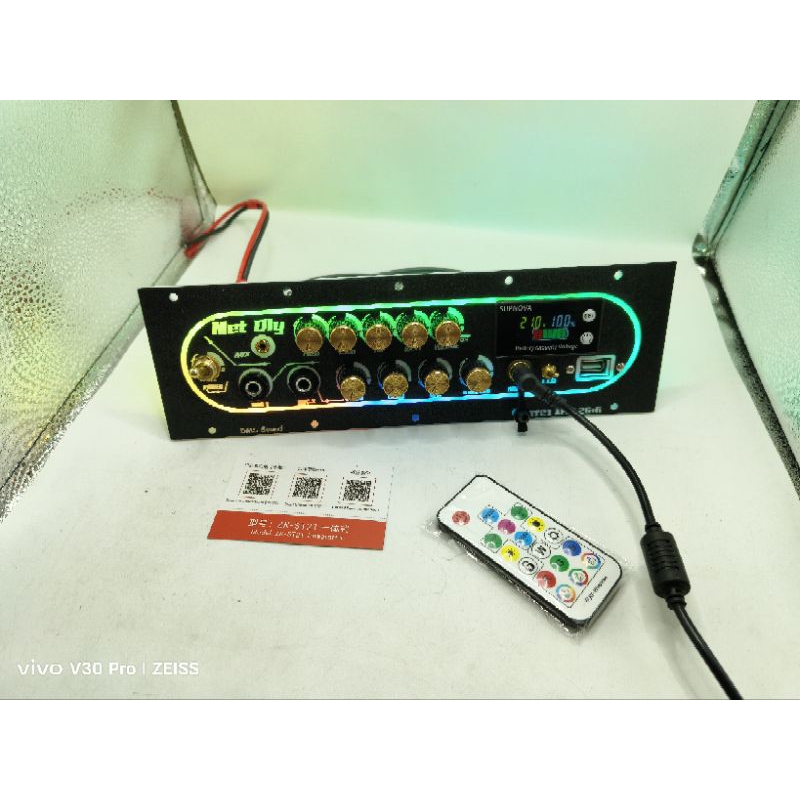ชุดเพลท ST21  พ่วงคาราโอเกะวัดแบตดิจิตอล มีไฟ LED พร้อมแอมพร้อมใช้งาน