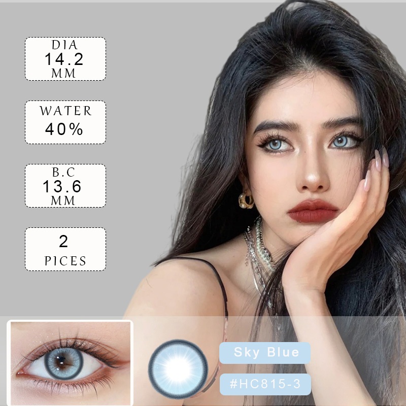 (COD) คอนแทคเลนส์ ลายฮิต คอนแทคเลนส์สีน้ำเงิน คอนแทคเลนส์สีชุ่มชื้น คอนแทคเลนส์รายปี (คู่)