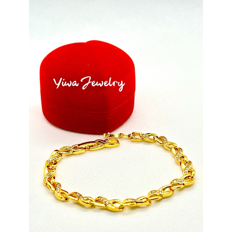 สร้อยข้อมือหุ้มทอง อินฟินิตี้ สวยมาก ใส่ได้ทุกโอกาส