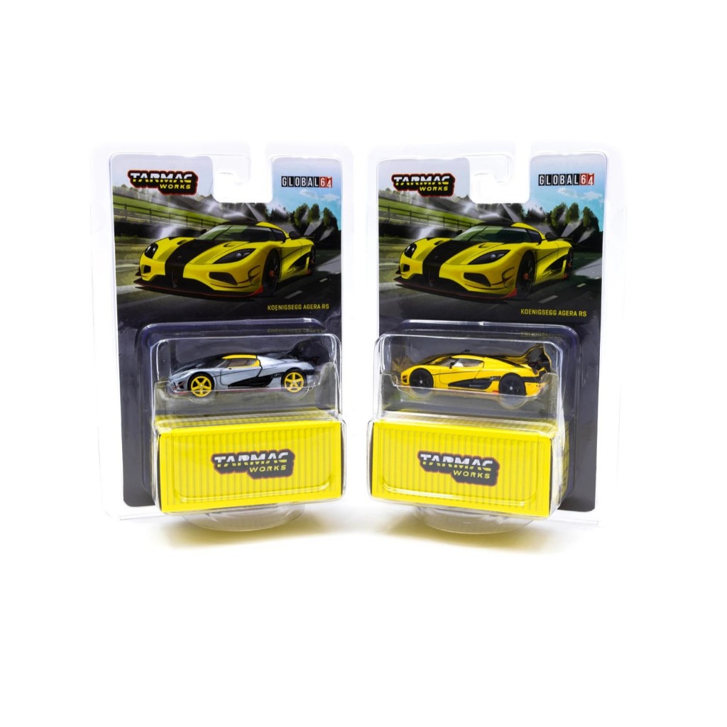 Koenigsegg Agera RS Yellow 1:64 (TARMAC)แพ็คคู่ตัวพิเศษ