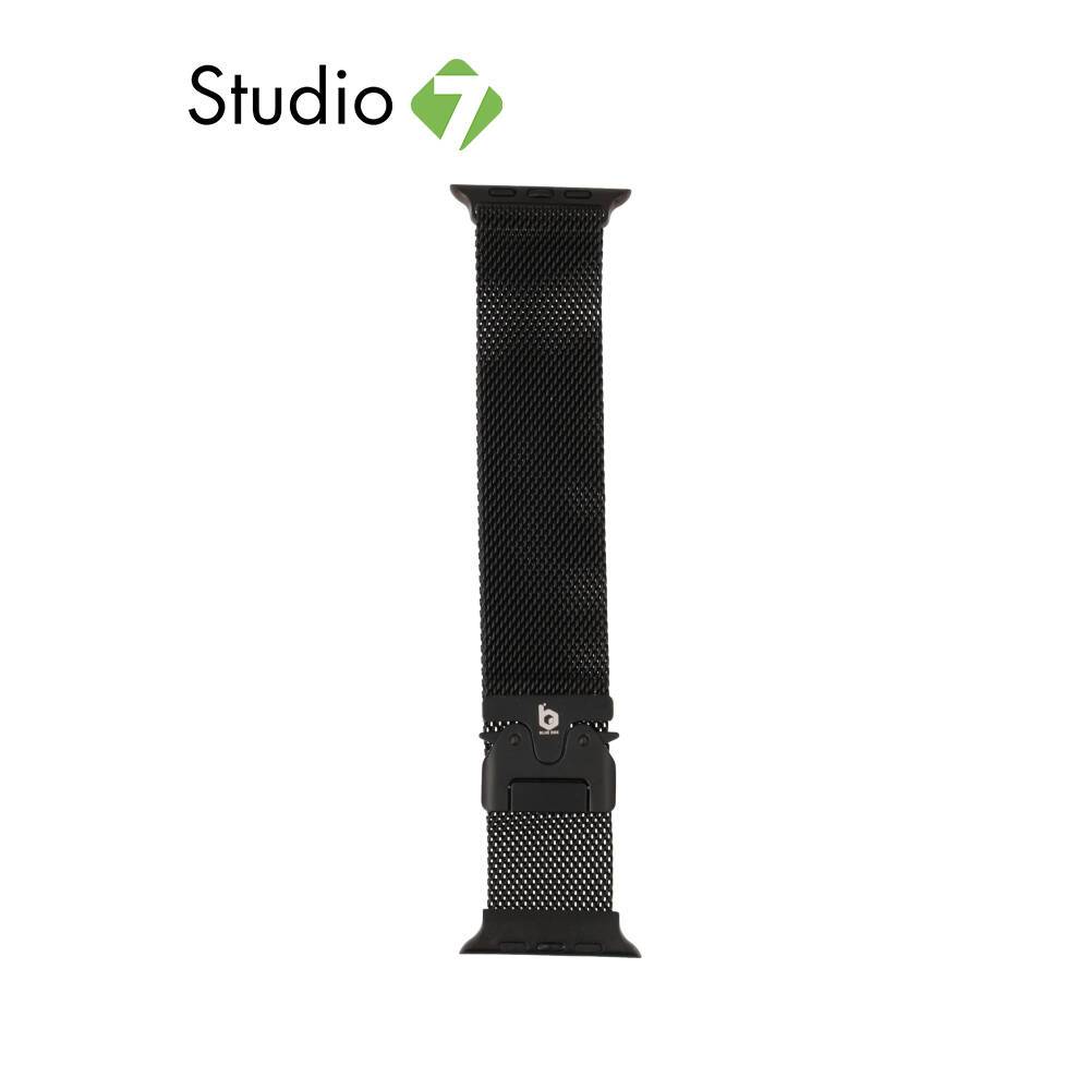 Blue Box สาย Apple Watch Strap Series 6,7,8,9,10,SE1,SE2,Ultra (44/45/46/49mm) New Metal Tile Black 