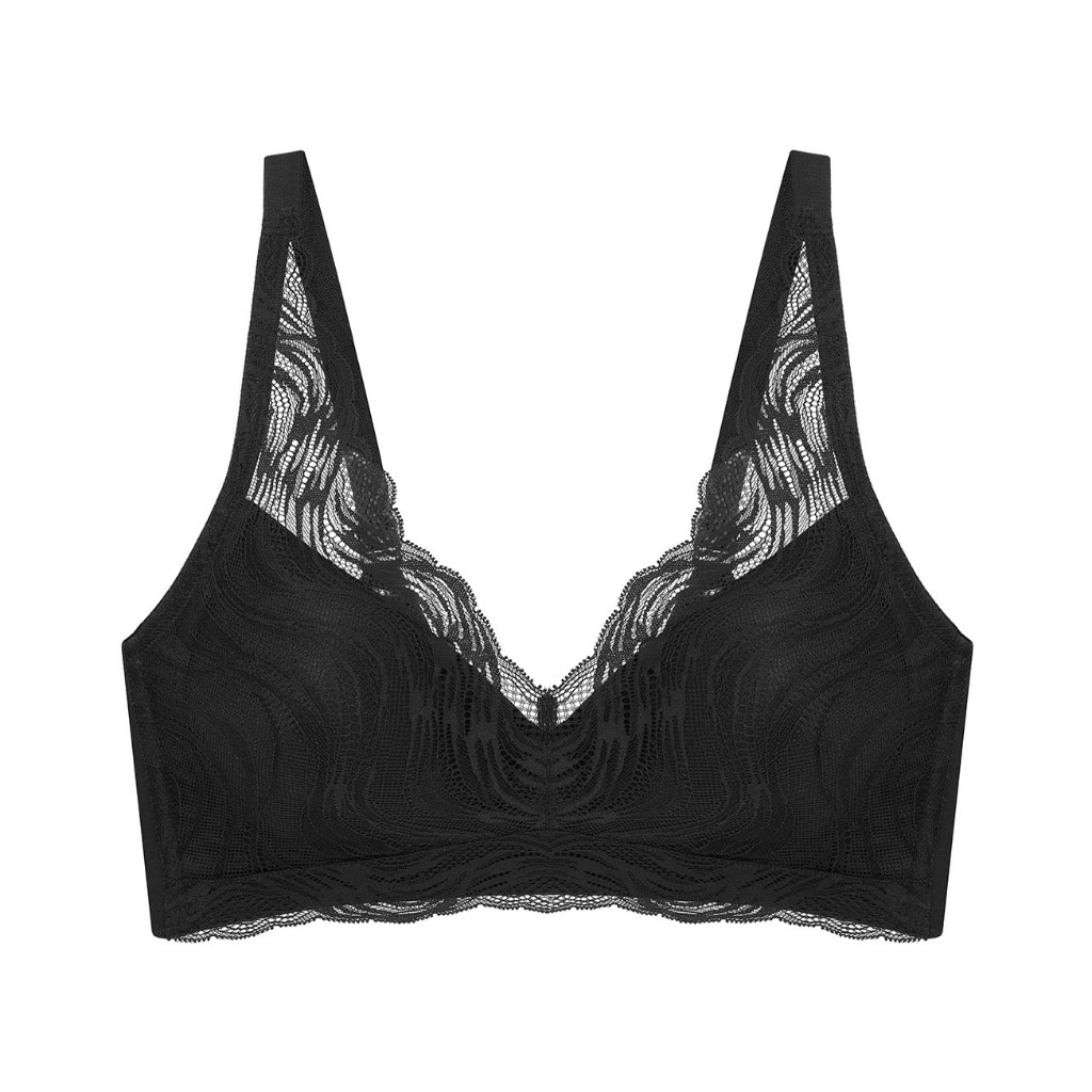 Triumph เสื้อชั้นในรูปแบบไม่มีโครงคัพทรงบาง รุ่น Secret Slimming P-R  รหัส 10218422 สีดำ 0004