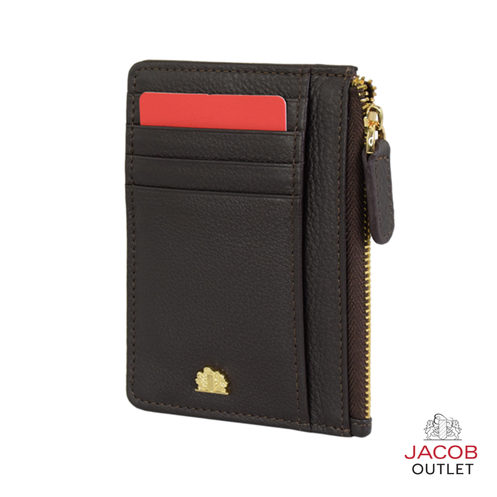 JACOB กระเป๋าใส่บัตรสตรี พร้อมช่องซิปเก็บเหรียญ รุ่น 63027