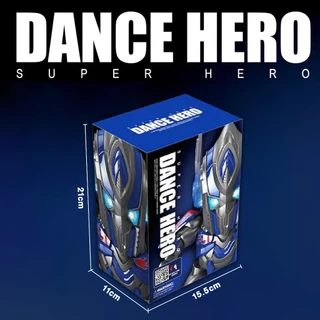 ตัวเต้นฮีโร่ มีเสียง มีไฟ Dance Hero ตุ๊กตาหุ่นยนต์เต้นได้ ใส่ถ่าน ฮีโร่เต้นได้ ของเล่นสำหรับเด็ก