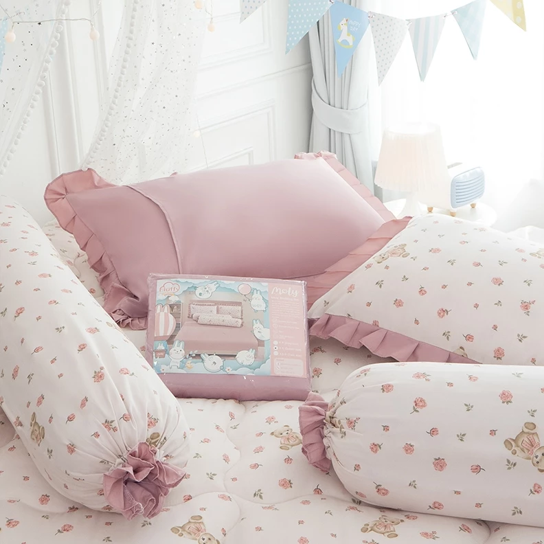 ชุดเครื่องนอน Moly (โมลี่) ครบชุด 6 ชิ้น [ผ้านวม+ผ้าปู+ปลอกหมอน] รุ่น Fluffy Super Soft (หนาฟูนุ่มพิเศษ) thumbnail 3