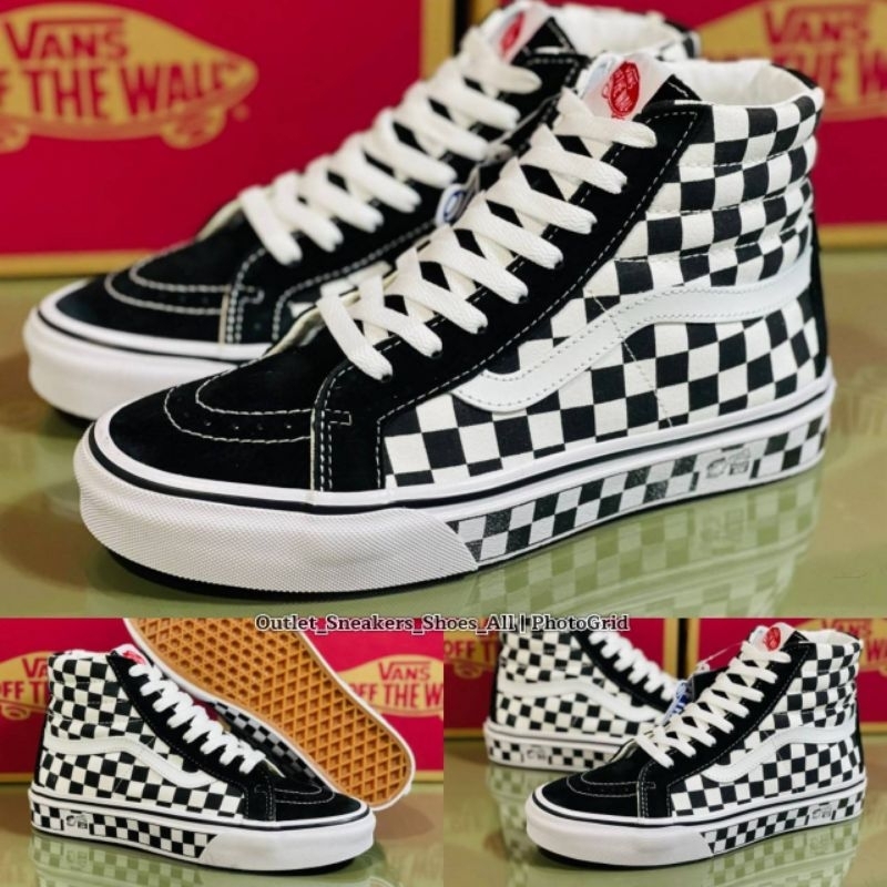 รองเท้า Vans Old Skool High ลายตาราง [ ของแท้ พร้อมส่ง ]