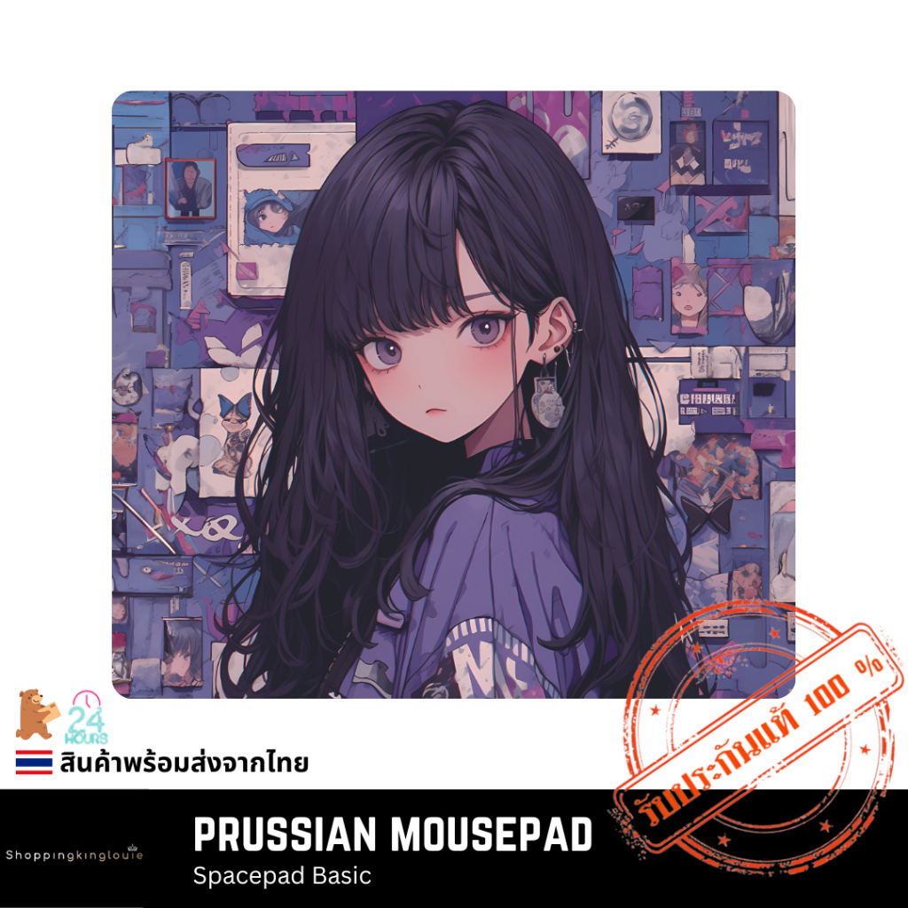 (พร้อมส่ง) Prussian Spacepad (UNCOATED) Mousepad แผ่นรองเมาส์เกมมิ่ง แผ่นรองเมาส์ลายอนิเมะ