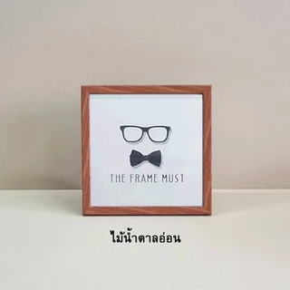 กรอบรูป ขนาด 4x4 5x5 6x6 7x7 8x8 10x10 นิ้ว ***กระจก+ขาตั้ง***