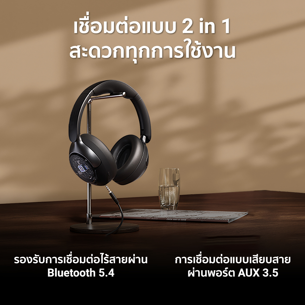 [ลดเหลือ 1351] iSUPER SOUND COMFORT PRO หูฟังไร้สาย หูฟังครอบหู Headphone รองรับ Hi-Res Wireless LDAC ANC-1Y
