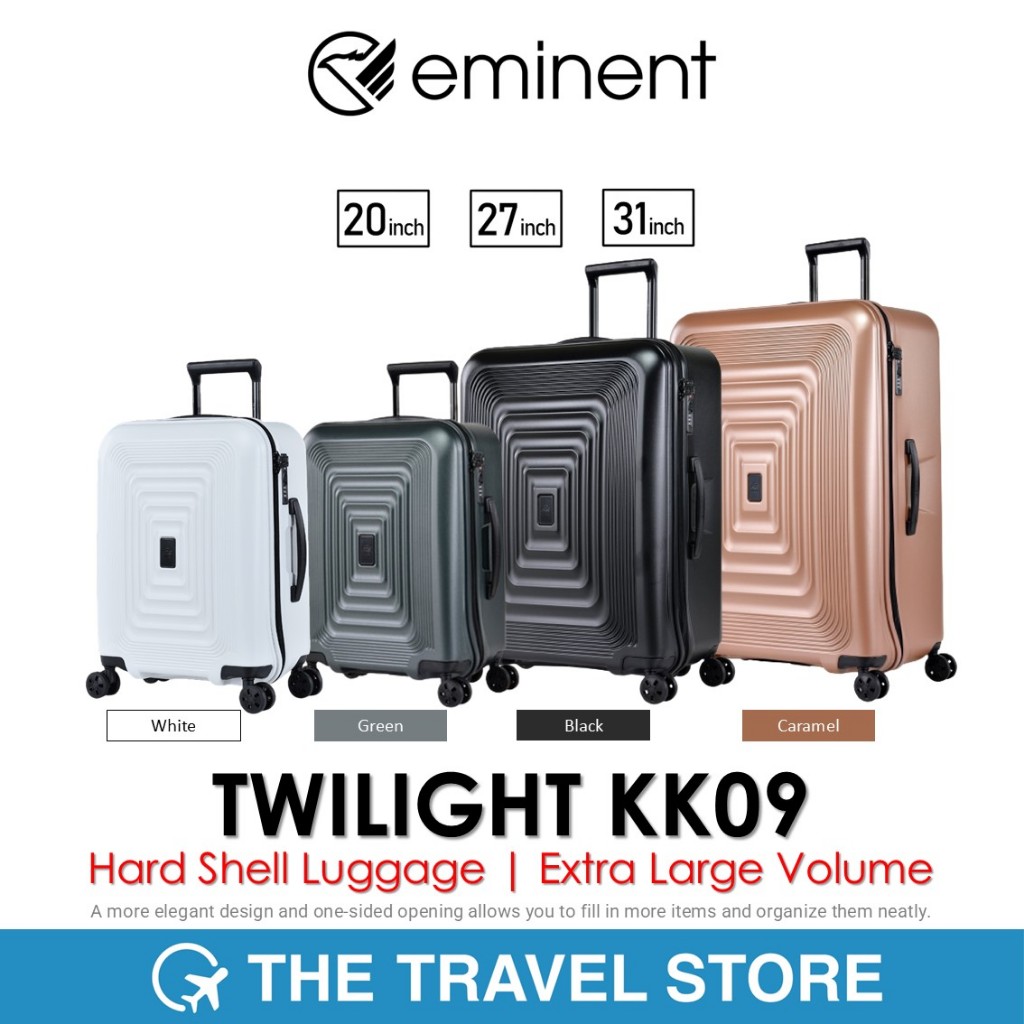 EMINENT TWILIGHT KK09 Hard Shell Luggage | Extra Large Volume กระเป๋าเดินทาง ล้อคู่ หมุนได้ 360 องศา