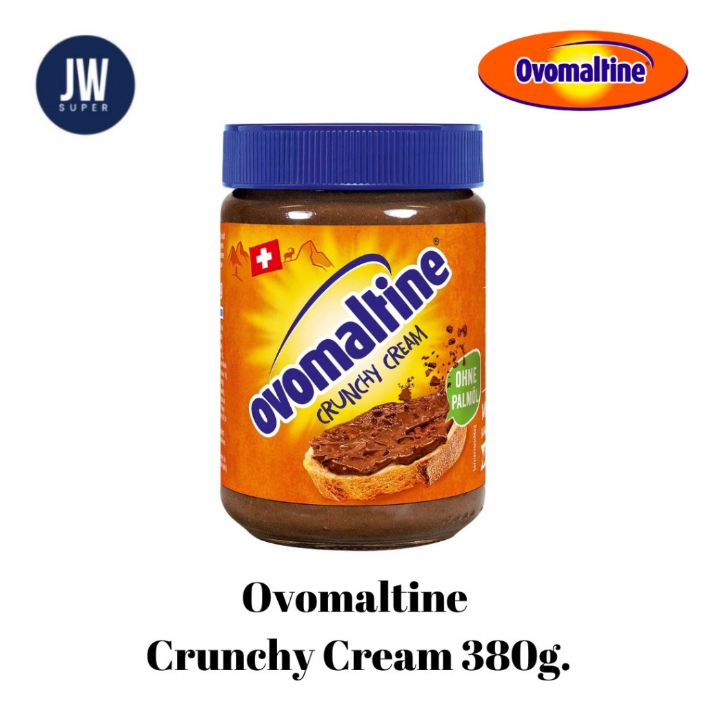 Ovomaltine Cream 380g แยมโอวัลติน ครัชชี่ ขนาด 380 กรัม BBE:  11/2026