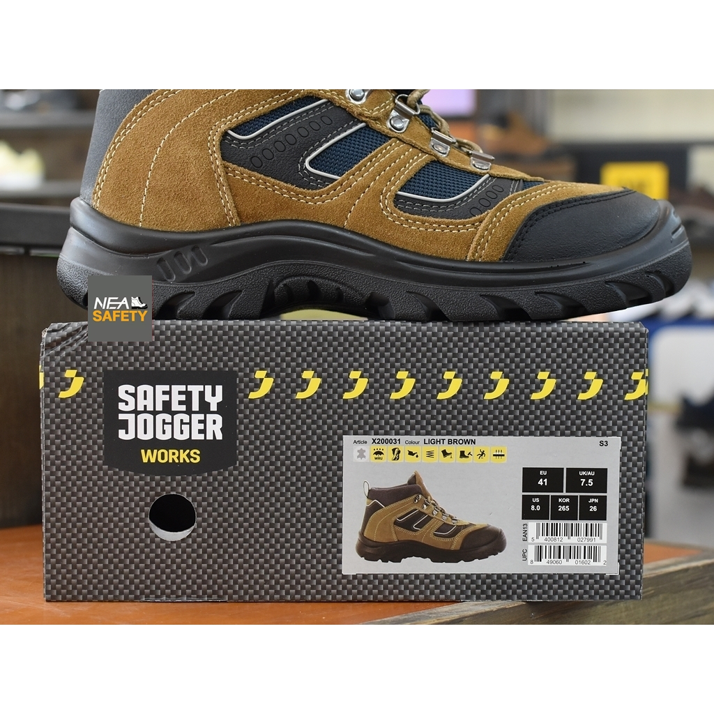 SAFETY JOGGER - X200031 S3 รองเท้าเซฟตี้ หัวเหล็ก คุณภาพสูง มาตรฐานสากล รองเท้านิรภัย