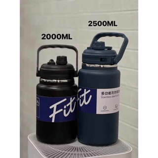 แก้วน้ำ กระติกน้ำเก็บความเย็น มี 6 สีให้เลือก เก็บได้ 2500 , 2000 mL , 1500mL มีหูหิ้ว ยางลื่น กันรอย ยึดได้มั่นคง