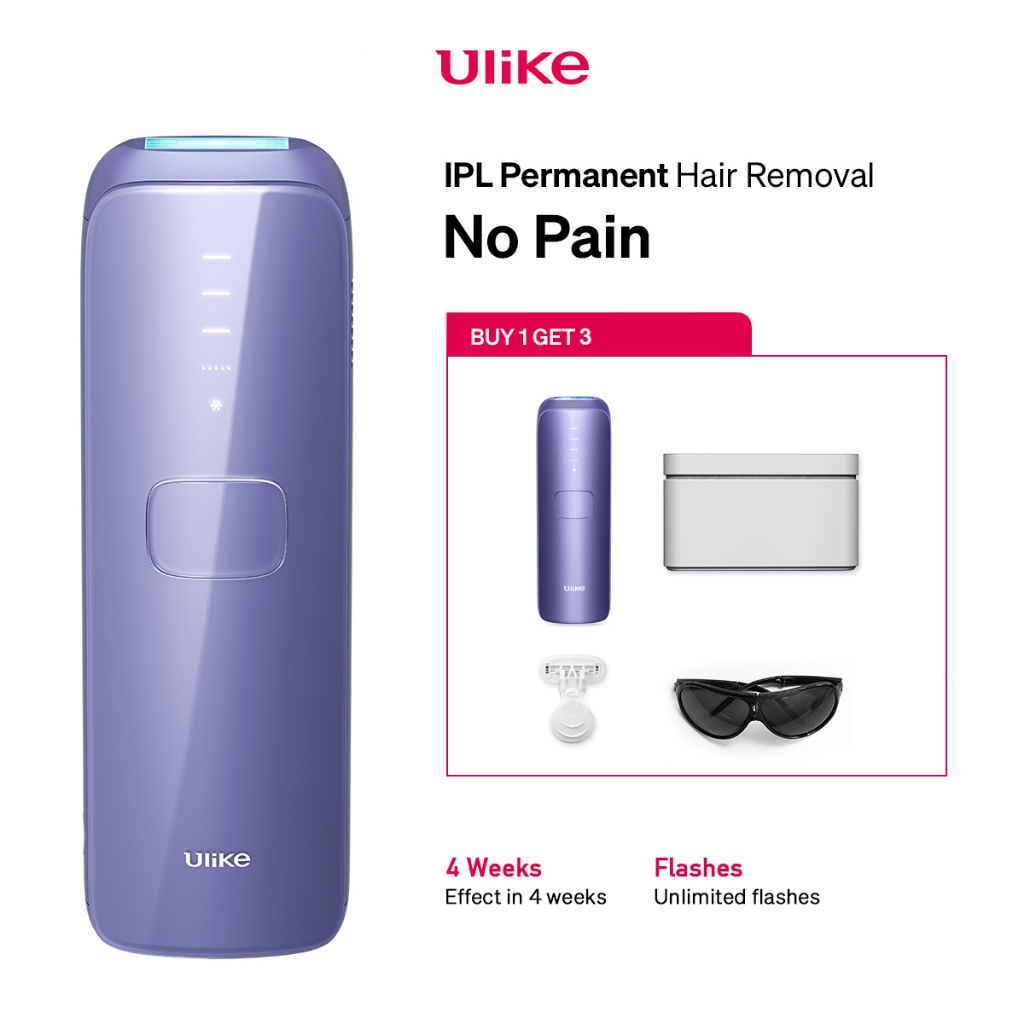 Ulike IPL Air 3 Laser Removal เครื่องกำจัดขน Sapphire ice-cooling เย็นสบาย ไม่ทำลายผิว