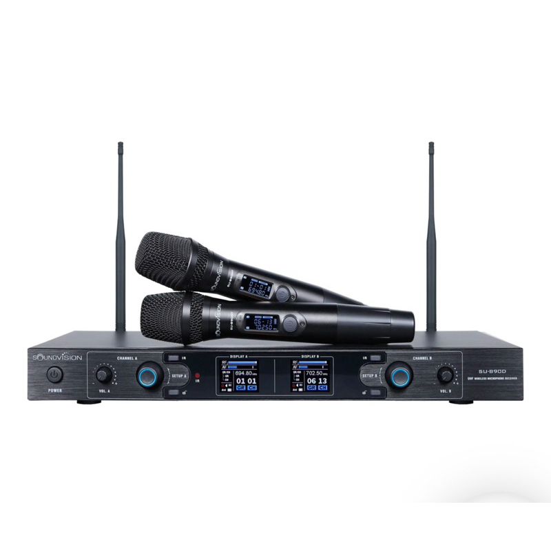 SOUNDVISION SU-890D-II/HT ชุดไมค์ลอยดิจิตอล มือถือคู่ ย่าน UHF