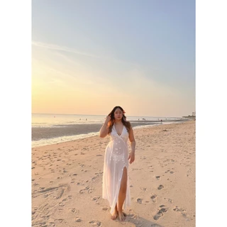 Sunset Dress เดรสยาวเหมาะสำหรับใส่ไปทะเล