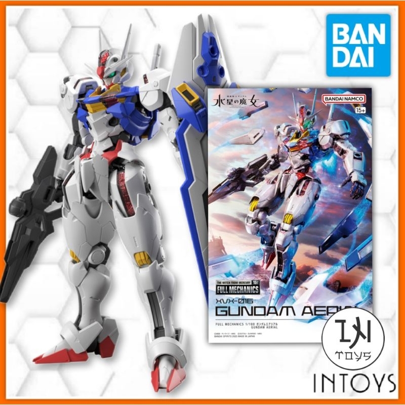 BANDAI - FULL MECHANICS 1/100 GUNDAM AERIAL -​ MOBILE​ SUIT GUNDAM THE WITCH FROM MERCURY ( Gunpla​/Gundam Model Kits )