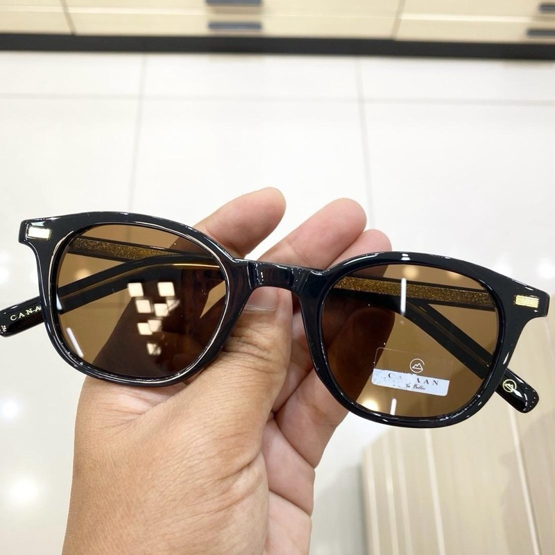 แว่นกันแดด สไตล์วินเทจ สุดฮิต  เเบรนด์canaan สั่งตรงจากโรงงาน กัน UV400 สามารถนำกรอบเปลี่ยนเลนส์สายตาได้