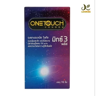 มีไลฟ์📢ถูก✅แท้!!!📌ส่งไว❣️Onetouchถุงยางอนามัย วันทัช รุ่นมิกซ์ 3 พลัส(ขนาด 52mm.)แบบปุ่มและขีดผนังไม่เรียบ
