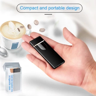 Fin1 ไฟแช็คไฟฟ้า ไฟแช็ค USB High Quality USB Flameless Windproof Lighter No. 2737 - 2741