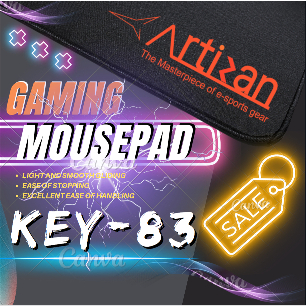 [พร้อมส่ง] ARTISAN KEY-83 FX แผ่นรองเมาส์เกมมิ่ง Gaming Mousepad XL