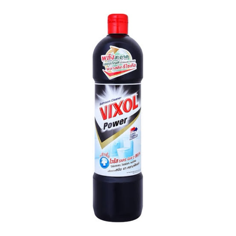 F Vixol power duo action 900ml. วิกซอล น้ำยาล้างห้องน่ำ ฆ่าเชื้อ ไวรัส