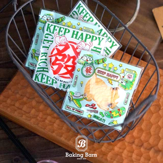 Baking Barn ถุงฝากาว OPP ใส่คุกกี้ ถุงฝากาว ถุงบราวนี่ (95-100 ใบ) 7*7cm Cookie bag