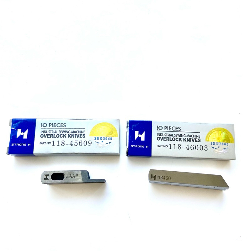 ใบมีดจักรโพ้งอุตสาหกรรม*Juki*ยี่ห้อ strong h*บน/ล่าง*ราคายกกล่อง 1 กล่อง มี 10 ชิ้น*พร้อมส่ง