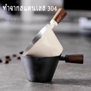 พร้อมส่ง｜ ถ้วยช็อตเอสเพรสโซ่ ช็อตกาแฟ Measuring Cup Stainless Steel 100ML
