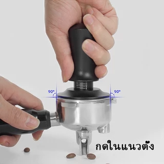 การจัดส่งในพื้นที่｜ 51 มม.53 มม.58 มม.พร้อมสปริงสอบเทียบโหลด Espresso Tamper,ผงกาแฟกดค้อนสแตนเลสกาแฟ tamper