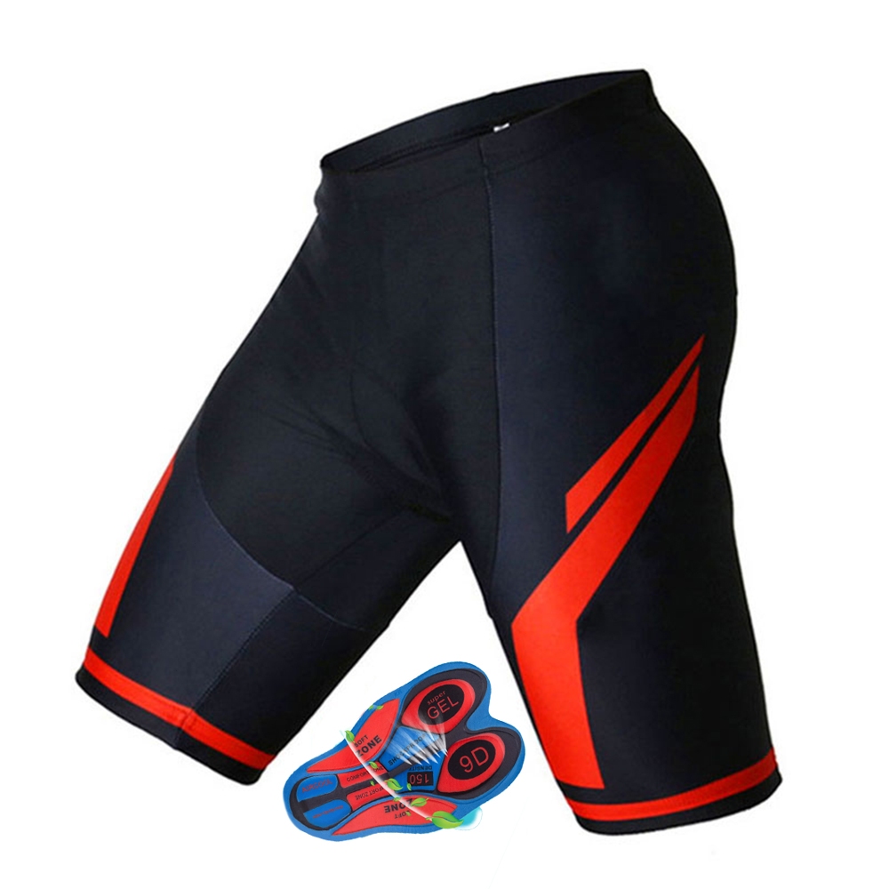 2025 Red Cyling Shorts Men 9D Gel Bike Mtb Shorts Mountain Bicycle Quick Dry Fitted Cycling Shorts