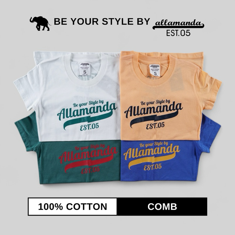 Allamanda 05 คอกลม แขนสั้น งานสกรีน True Style never Fades