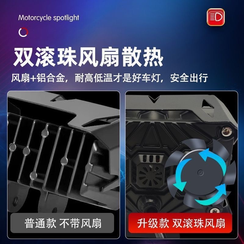 (1ชิ้น) ไฟสปอร์ตไลท์ NEW 6-8-10LED F.S WORK LIGHT (ขาว+เหลือง) รถยนต์ /มอเตอร์ไซค์ 9V-60V - รูปที่ 6