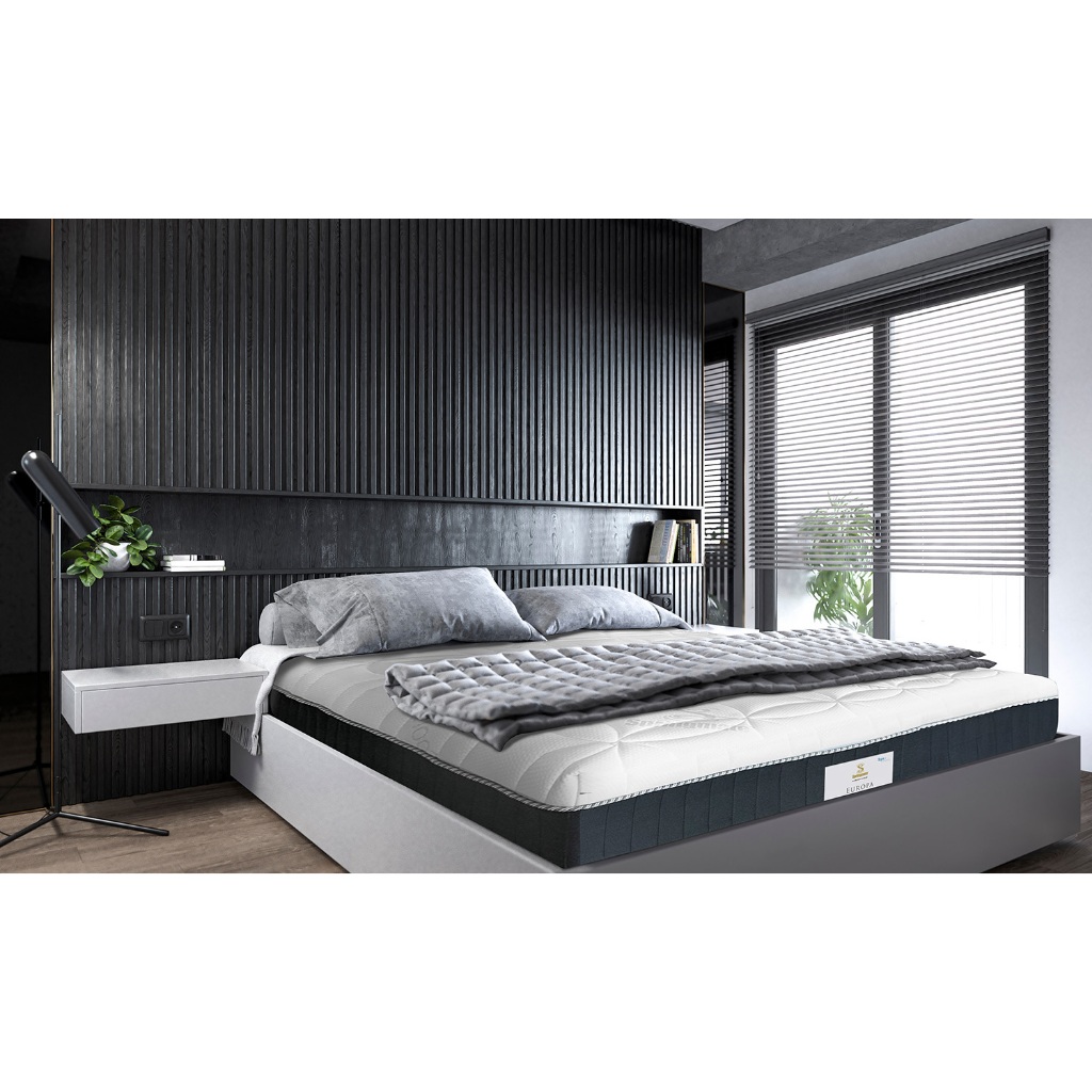 [ผ่อน 0% ส่งฟรีทั่วไทย] Springmate ที่นอนรุ่น Europa แถมฟรี !! หมอนหนุนสุขภาพกันไรฝุ่น