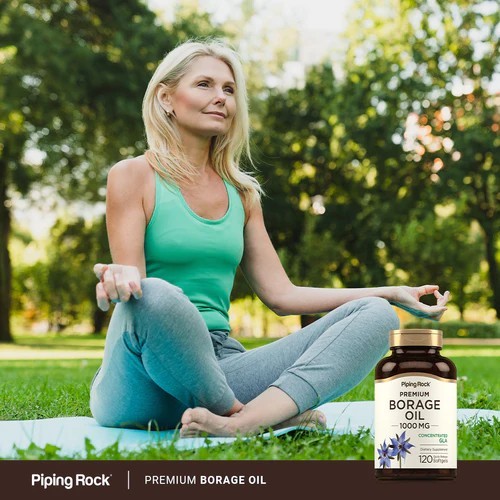 PipingRock Borage Oil (GLA) 1,000 mg. (120Softgels) น้ำมันโบราจ - รูปที่ 4