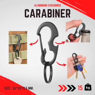 Momopersara พวงกุญแจตะขอ คาราบิเนอร์ ตะขอ carabiner ตะขอแขวนเกี่ยวของ ไว้สำหรับแขวนของต่างๆ น้ำหนักเบา พกพาสะดวก