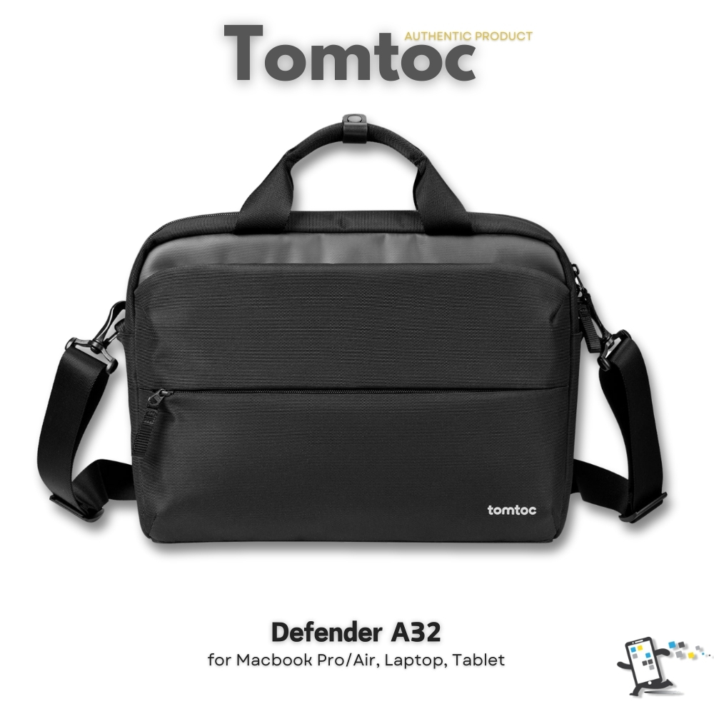 Tomtoc Defender A32 กระเป๋าถือพร้อมสายสะพายสำหรับ Macbook Pro 14-16″, Macbook Air 13-15″ และกระเป๋าสำหรับ Notebook อื่นๆ ราคา ถูกที่สุด ดีลบีเคเค รูปภาพหลัก