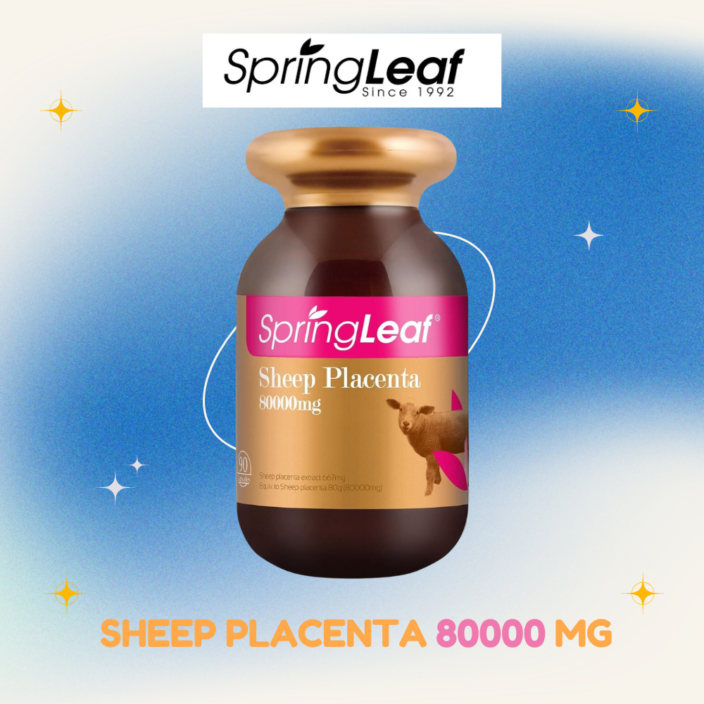 Springleaf Sheep Placenta 80000 mg 90 เม็ด