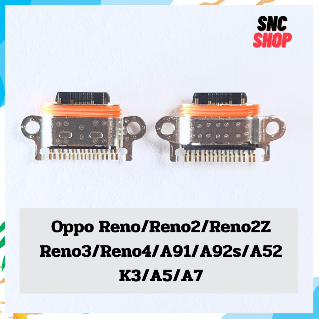 ตูดชาร์จ ก้นชาร์จ ตูดชาร์จเปล่า Oppo Reno/Reno2/Reno2Z/Reno3/Reno4/A91/A92s/A52/K3/A5/A7