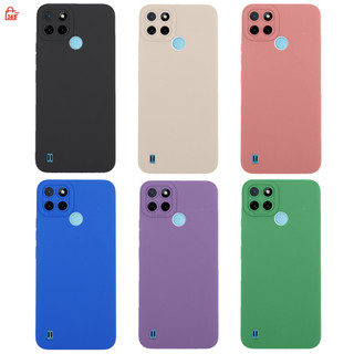 เคส สำหรับ Realme C21Y C25Y เคสซิลิโคนนิ่ม กันกล้อง TPU สีพื้น