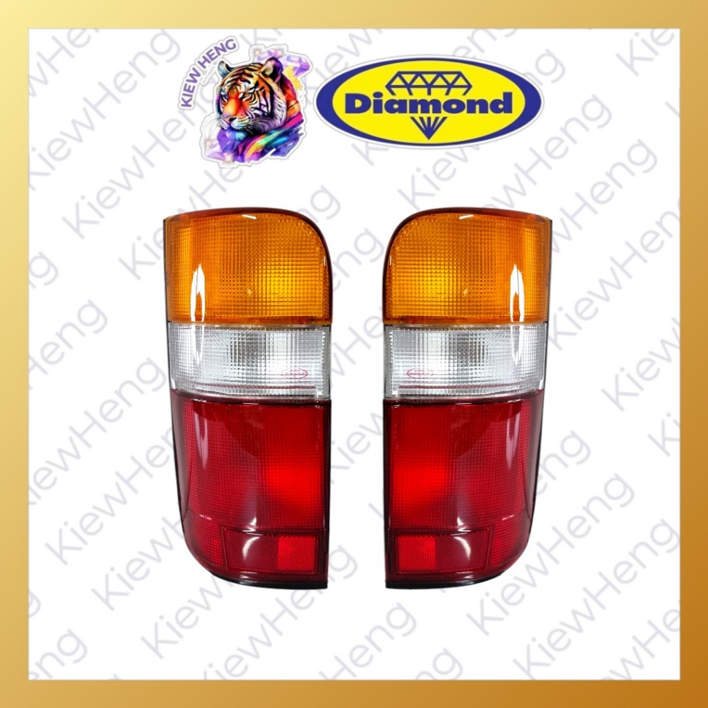 ไฟท้าย เสื้อไฟท้าย ไฮเอจ TOYOTA HIACE รถตู้ หัวจรวด ปี1992 -2004 ตราเพชร