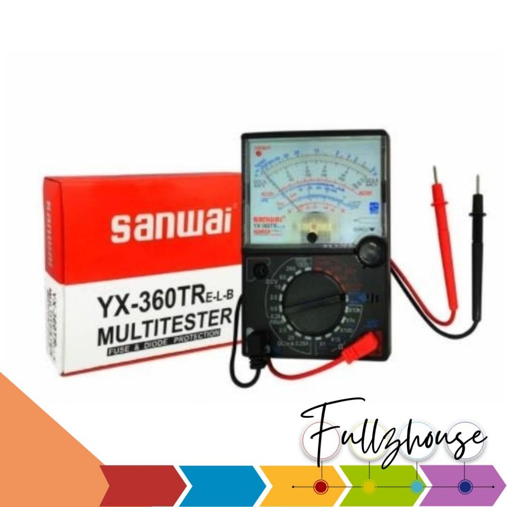 จัดส่งด่วน มิเตอร์วัดไฟแบบเข็ม Multimeter YX-360TR แถม ถ่าน AA 2ก้อน + ถ่าน 9V 1 ก้อน
