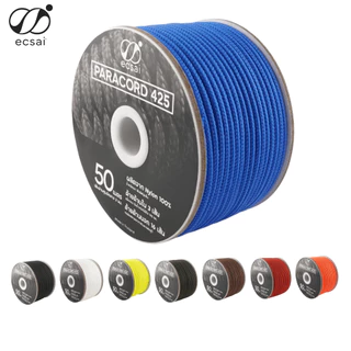 ecsai เชือกพาราคอร์ด 425 - 3 มม. Nylon 100% เชือก DIY สร้อยข้อมือ สายจูง เชือกแคมปิ้ง