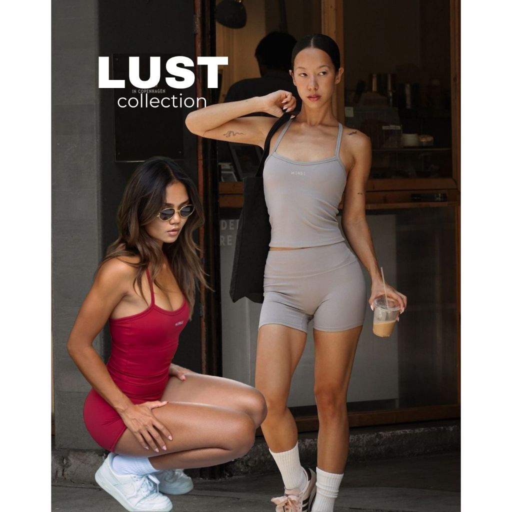 Herse Activewear รุ่น Lust Collection เสื้อสายเดี่ยวออกกำลังกาย กระชับ มีฟองน้ำในตัว กางเกงขายาวเอวส